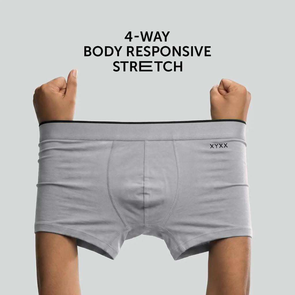 Super Combed Cotton-Modal Trunks - Ash Grey — photo 5