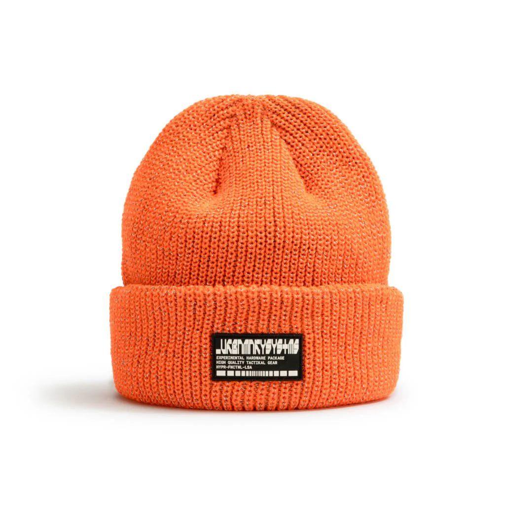 Reflective Fisherman Beanie // Orange