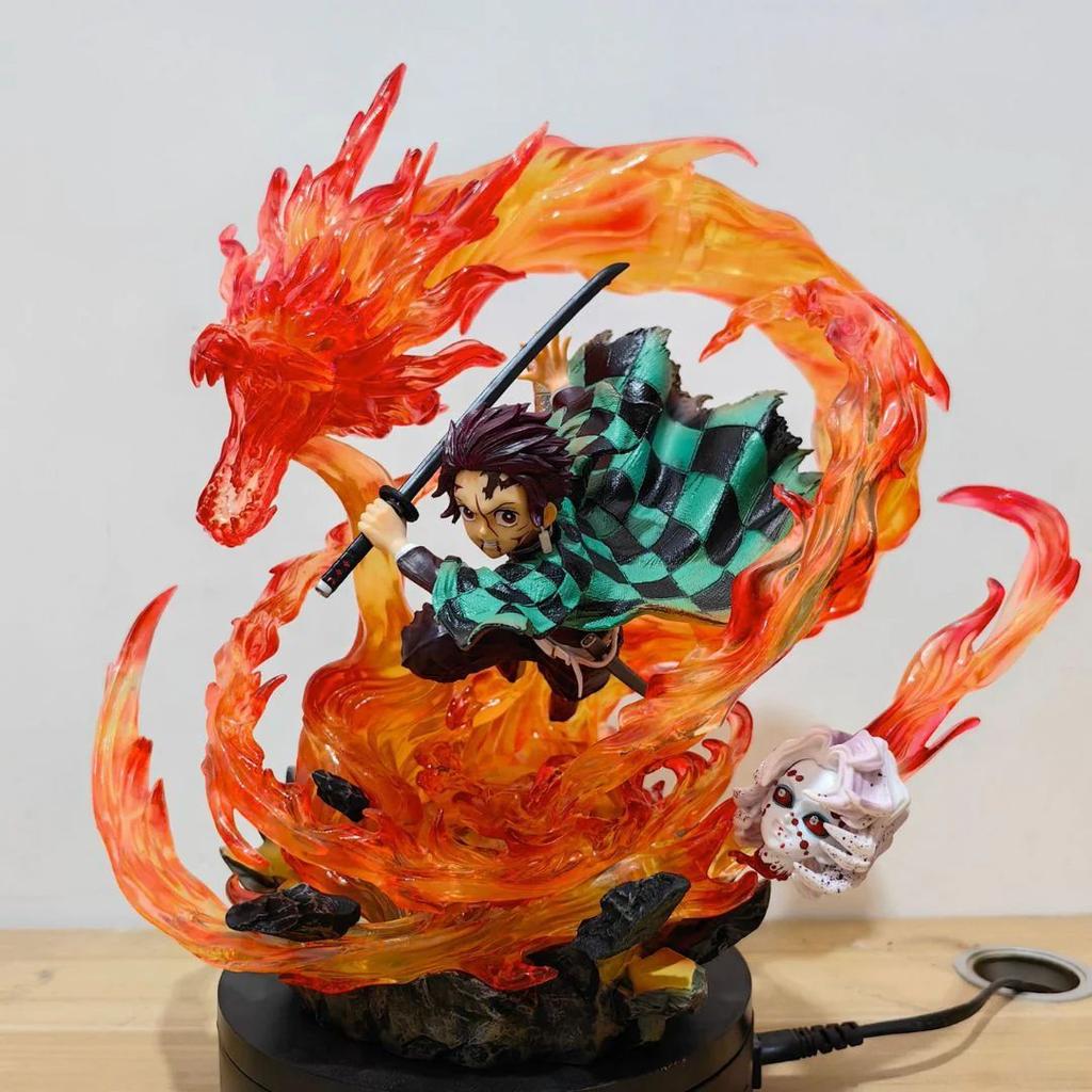 Demon Slayer Tanjiro Kamado Fire Dragon Figure | Premium Anime Statue — photo 3