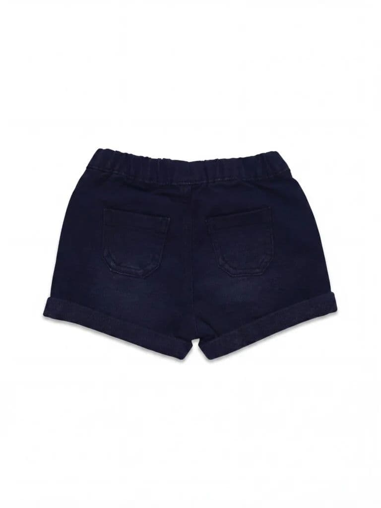 HOP Baby Boys Black Regular Fit Denim Shorts — photo 4