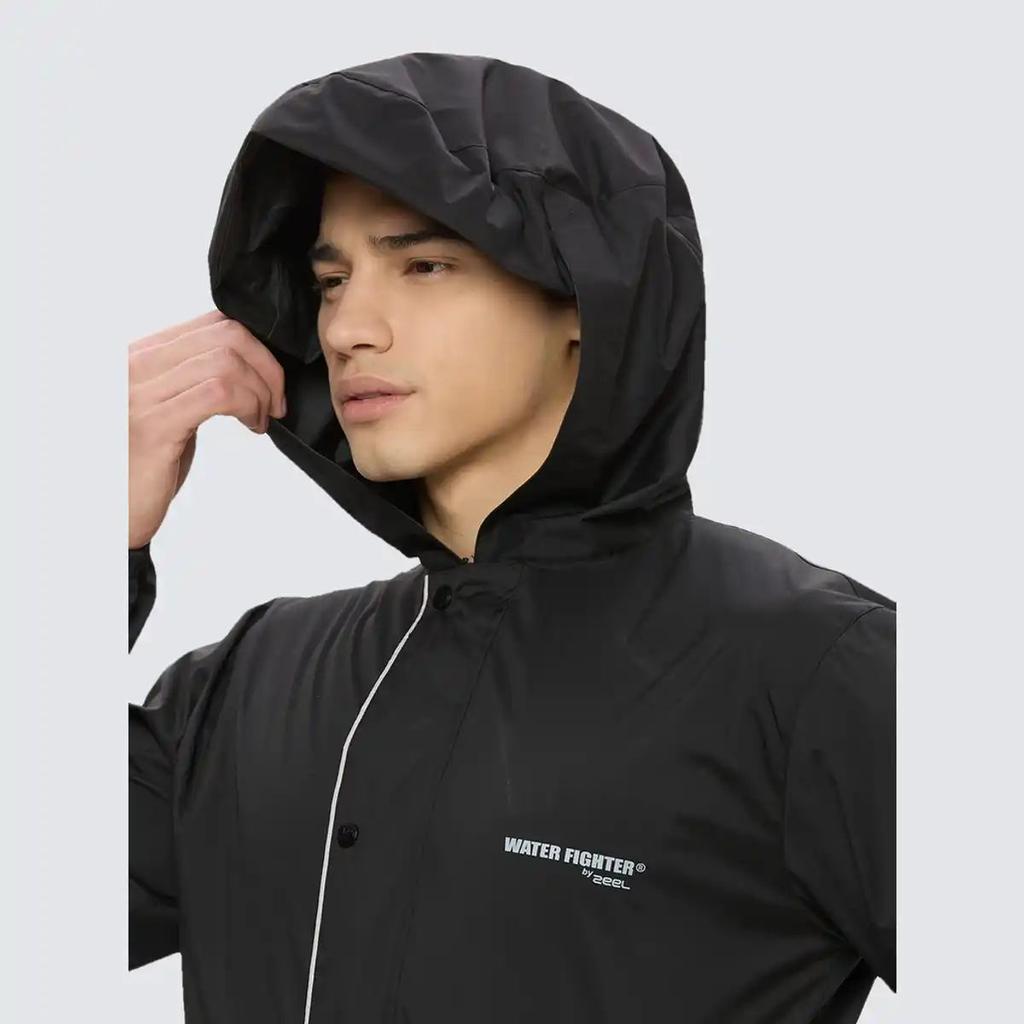 Zeel Men's Solid Waterproof Raincoat | Black | Zeel | XL — photo 2