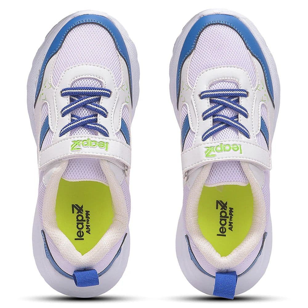Leap7X TOTSTREND3 White Sports Non Lacing Walking Shoes for Kids by Liberty — photo 8
