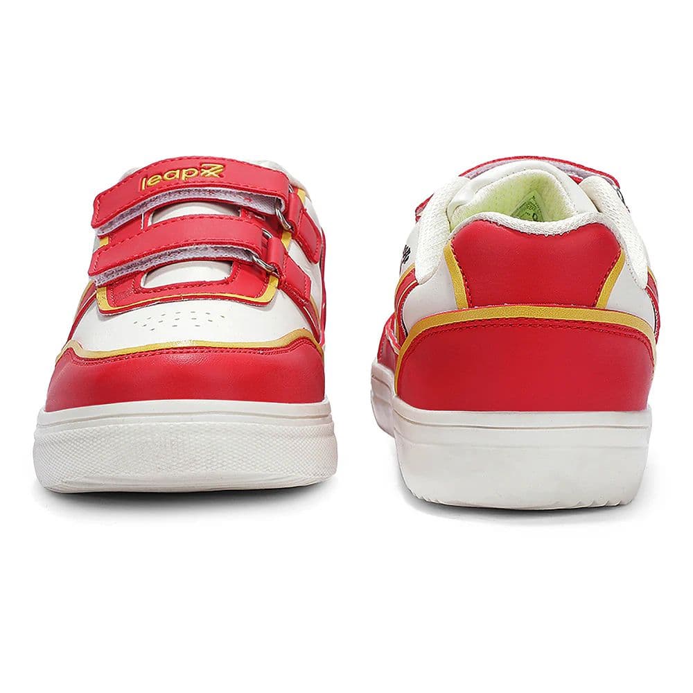 Leap7X Red Sports Non Lacing Sneakers For Kids TOTSTREND5 By Liberty — photo 8