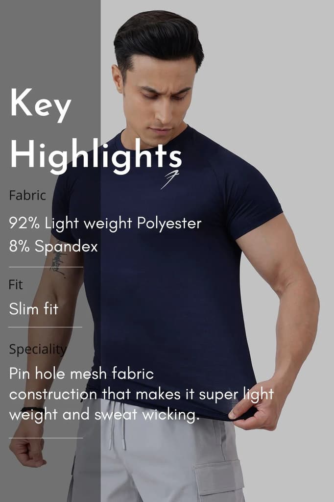 Ember T-shirt Navy — photo 6
