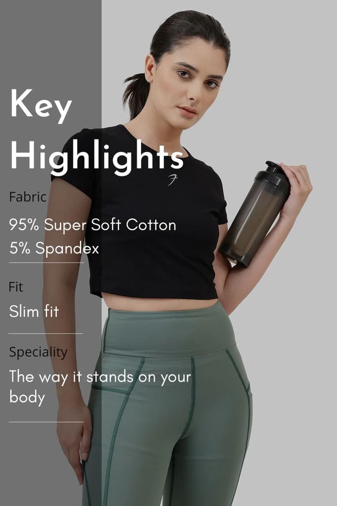 Peak Crop Top Black — photo 7