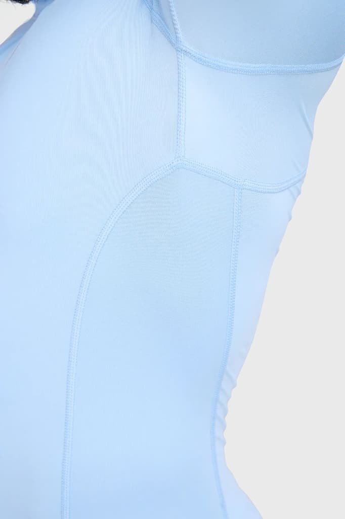 High Neck Compression Full Sleeves T-shirt Glacial Blue — photo 4