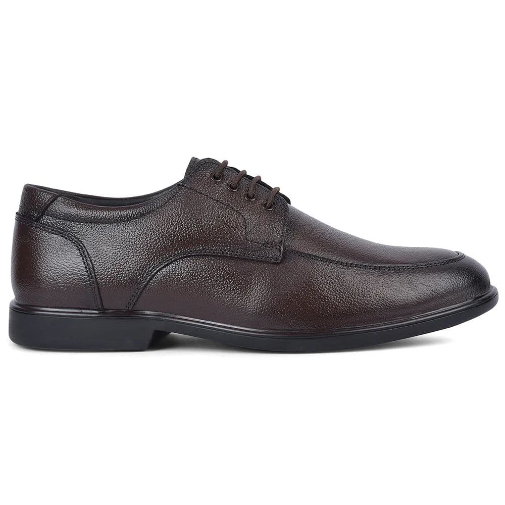 Healers HML-92E Brown Formal Lacing Derby Shoes for Men — photo 4