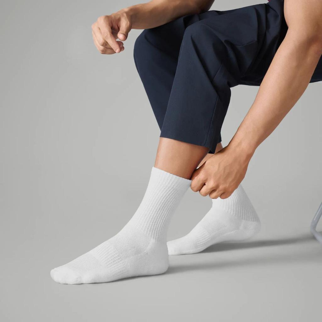 Crew-Length Socks - Polar White (Pack of 3)