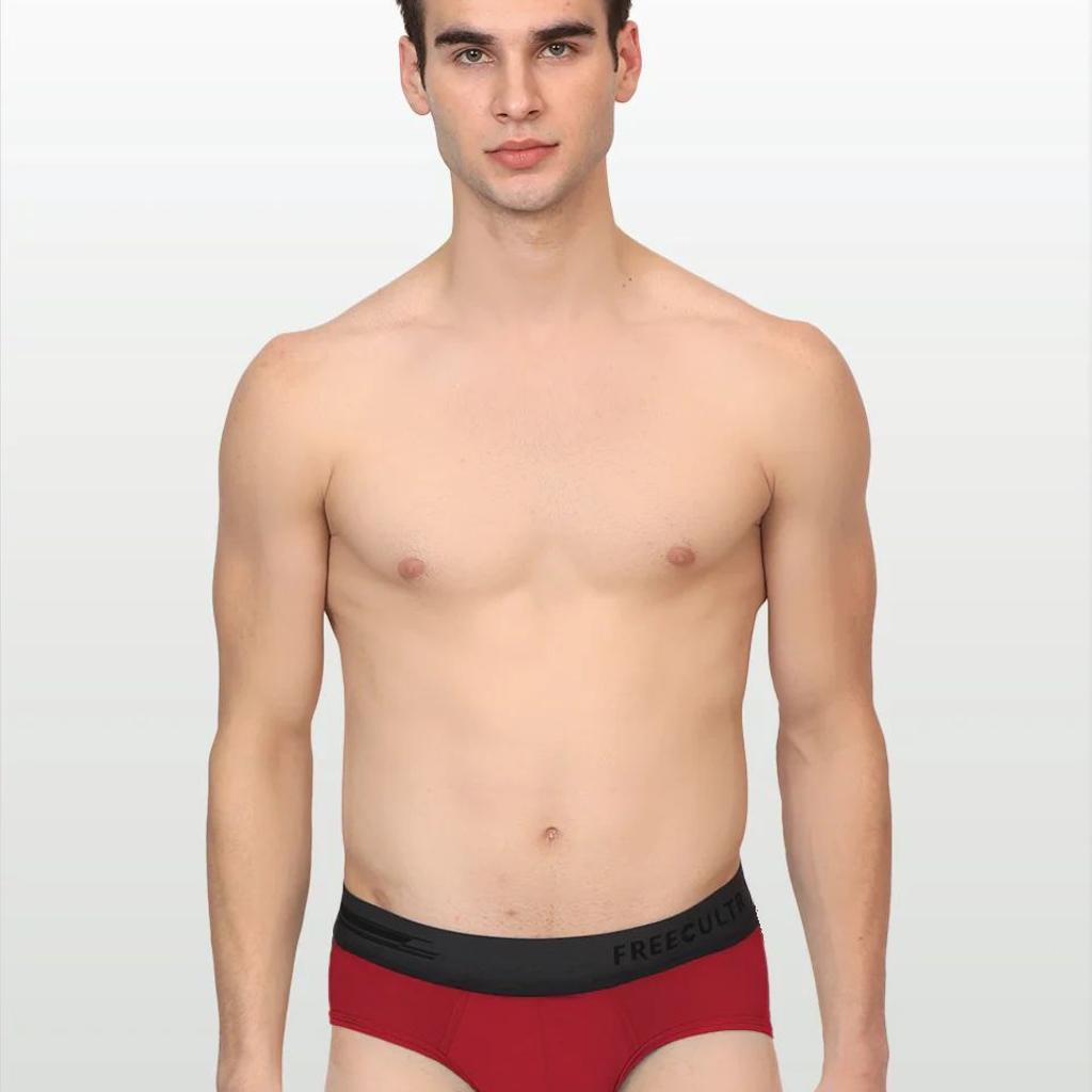 Men's Anti-Bacterial Micro Modal Brief in Contrast Waistband (Pack of 1)