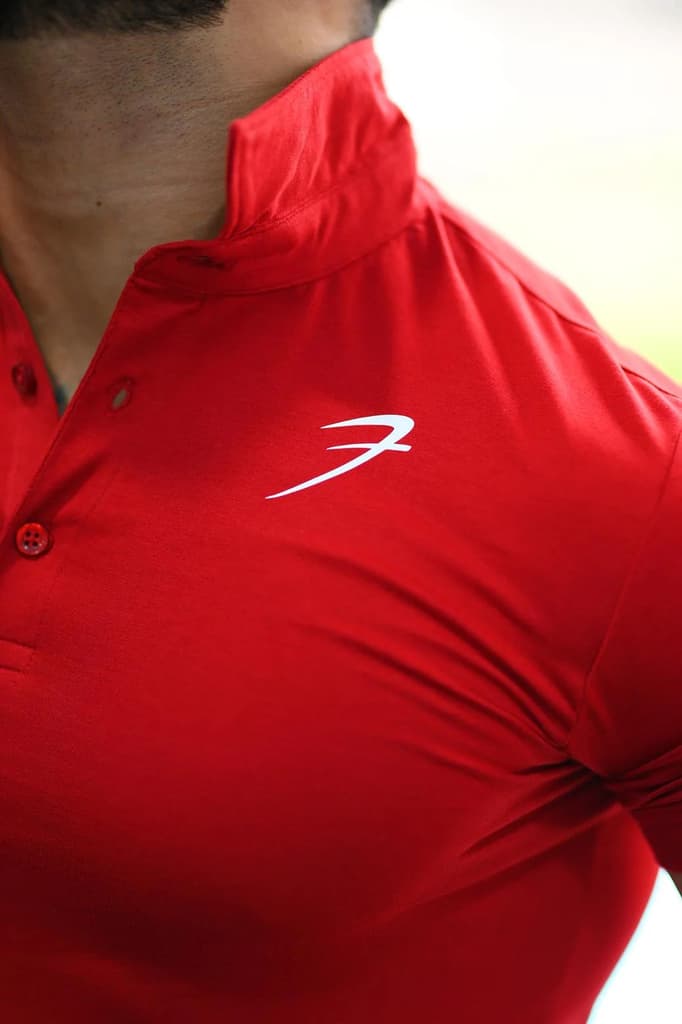 Polo T-shirt Maroon — photo 5