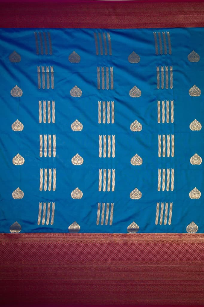 Mimosa Women's Woven Design Kanjivaram Style Art Silk Saree With Blouse Piece : SA00001732SFFREE — photo 8