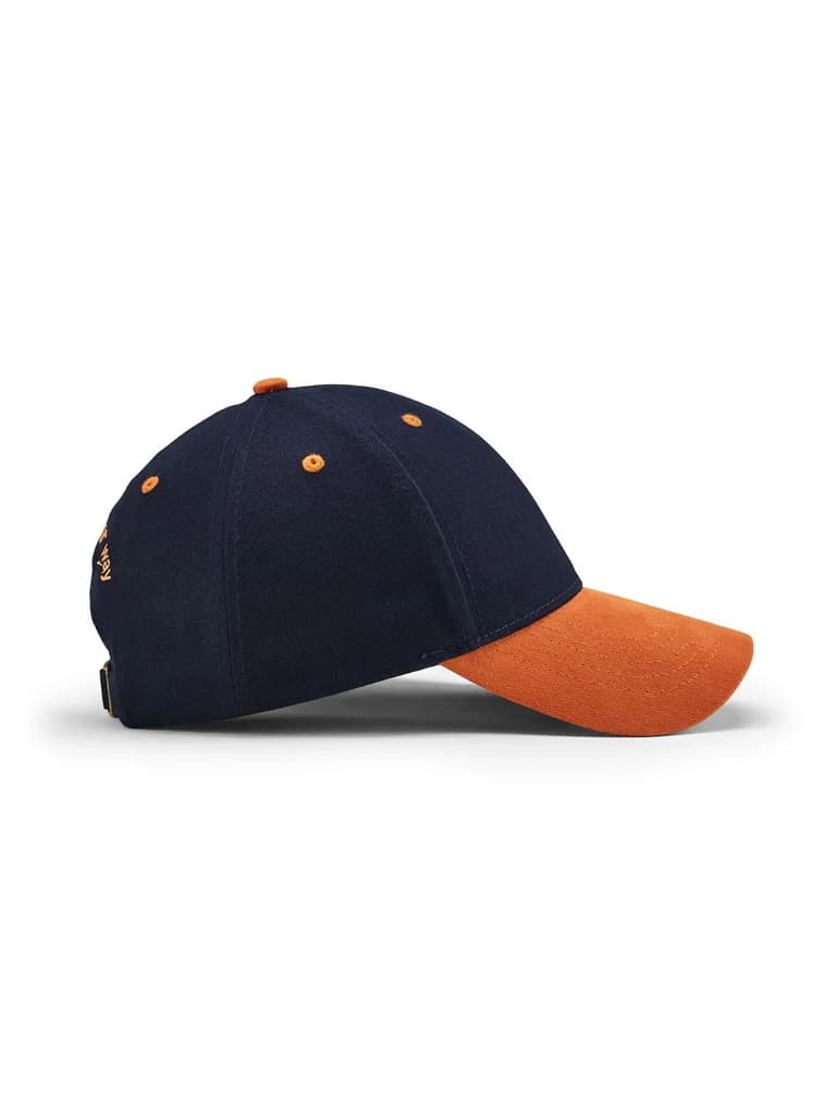 Dual Color Cotton Navy Unisex Cap — photo 6