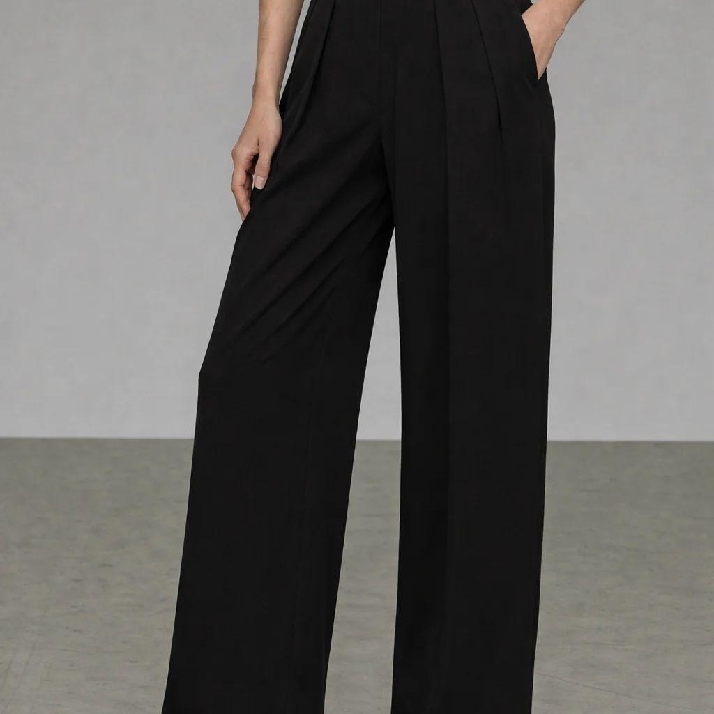 Fine Pleat Tailored Trousers