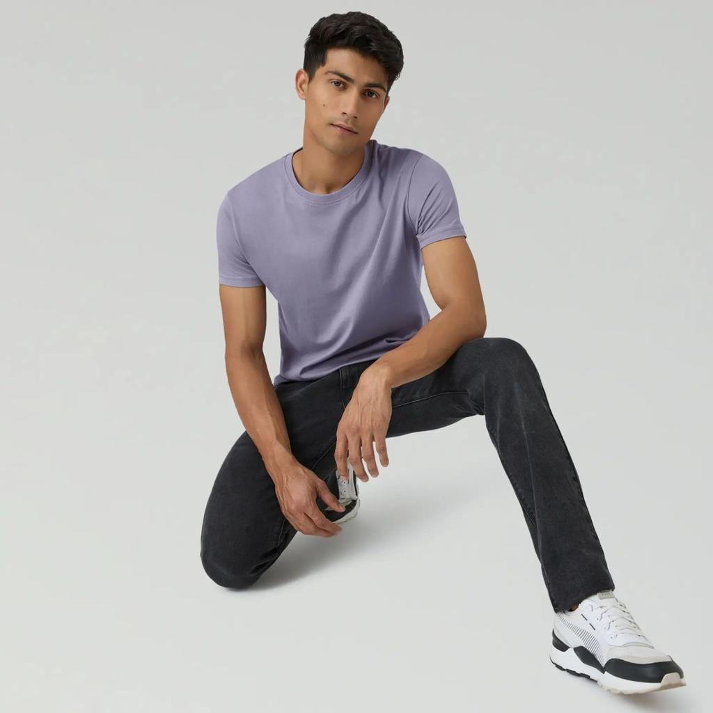 Pace Combed Cotton T-shirts Misty Lilac — photo 2