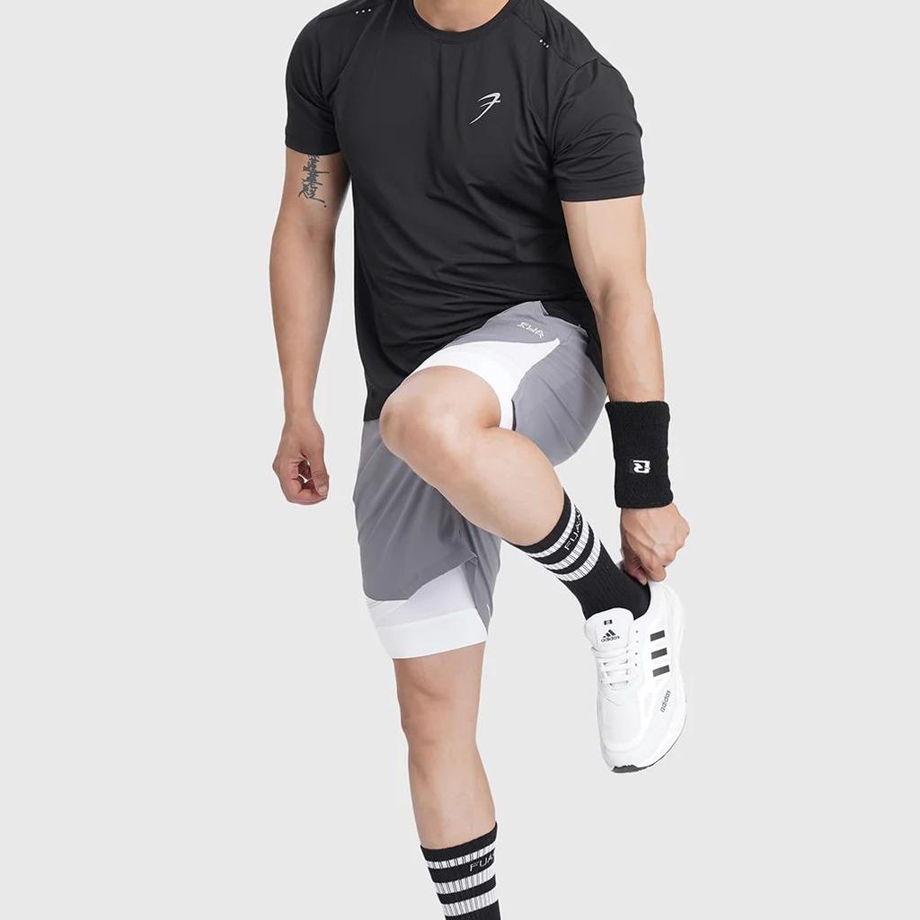 Laser Cut Running T-shirt Black