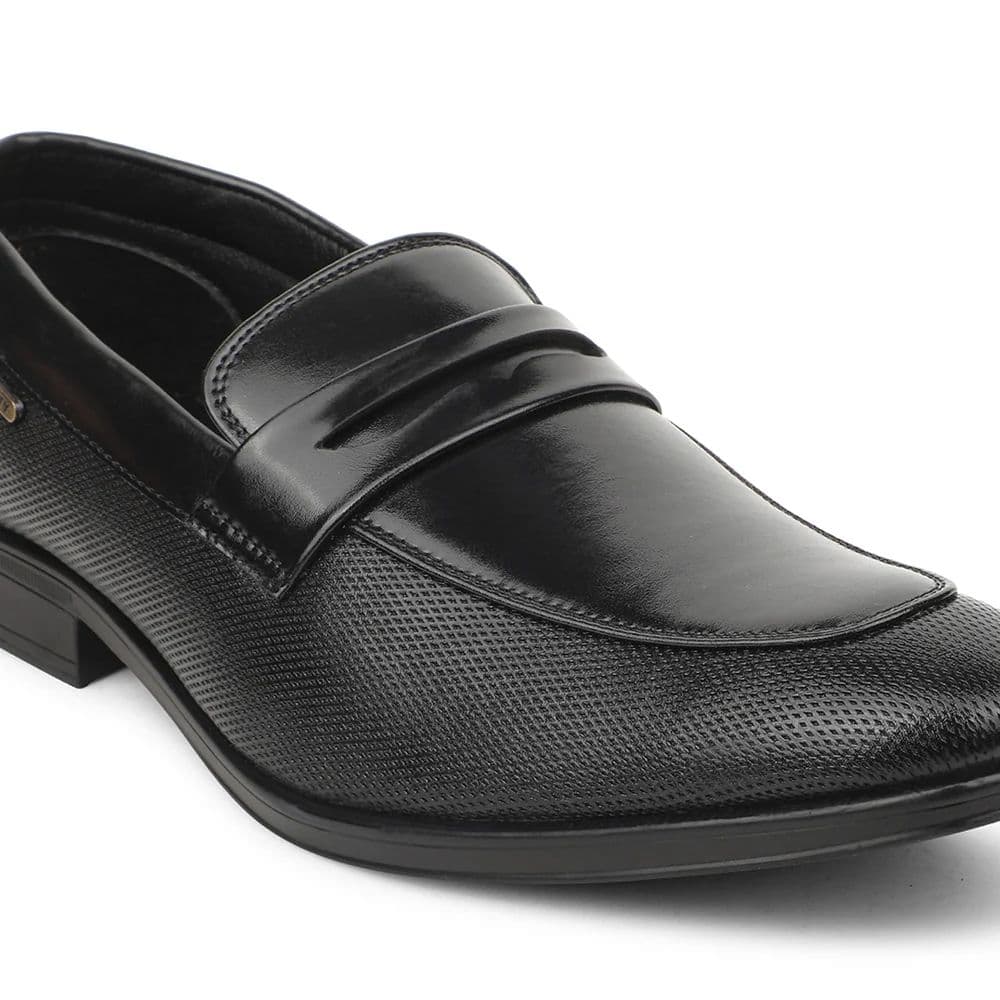Healers Black Formal Non Lacing Moccasins For Mens VCL-106 By Liberty — photo 4