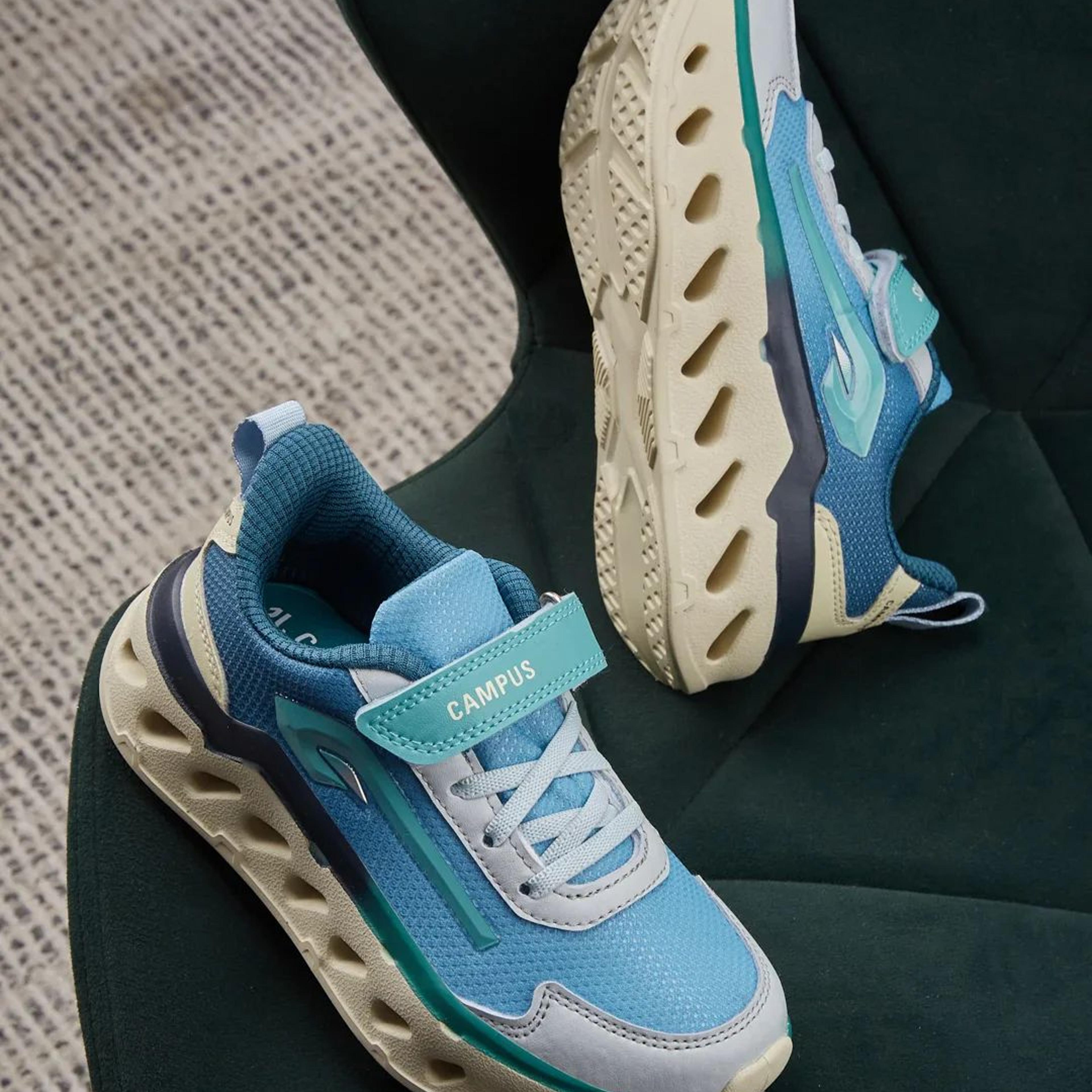 MUFFLE K Blue Kids Running Shoes