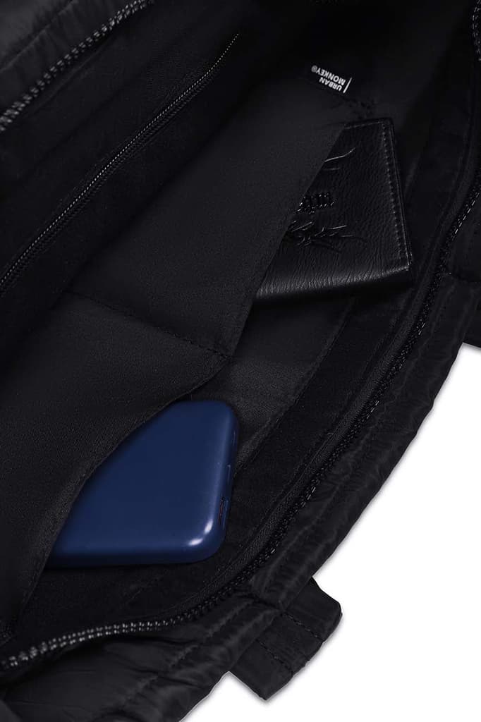 Puffer Shoulder Bag // Neon On Black