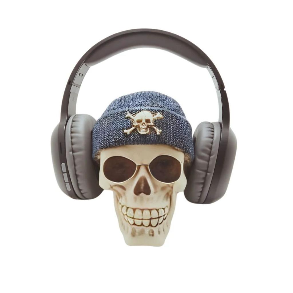 Skull Reign Table Decor And Headphone Holder — Blue Skull Cap Decor