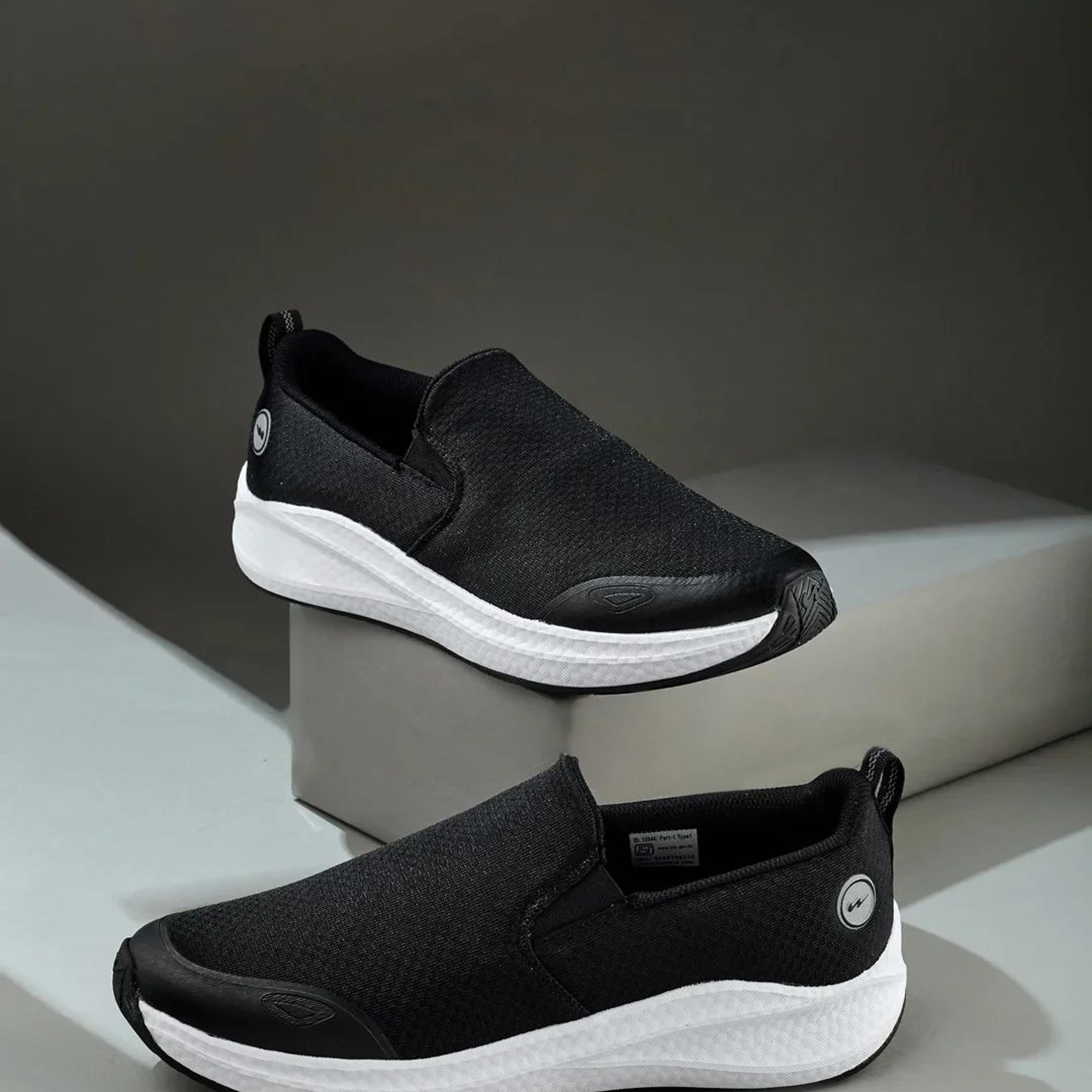CIAN Black Men's Walking Shoes