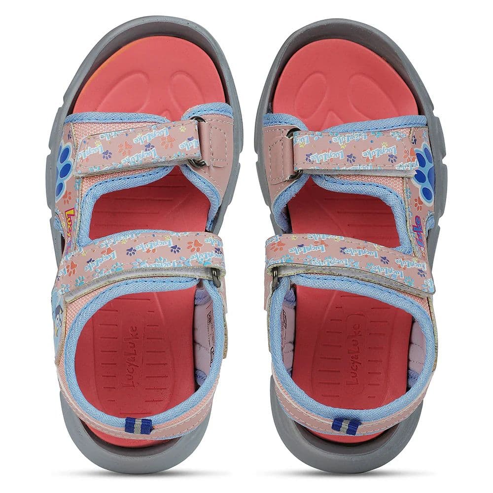 Lucy & Luke Peach Casual Sandal For Kids FLYNN-90 By Liberty — photo 8