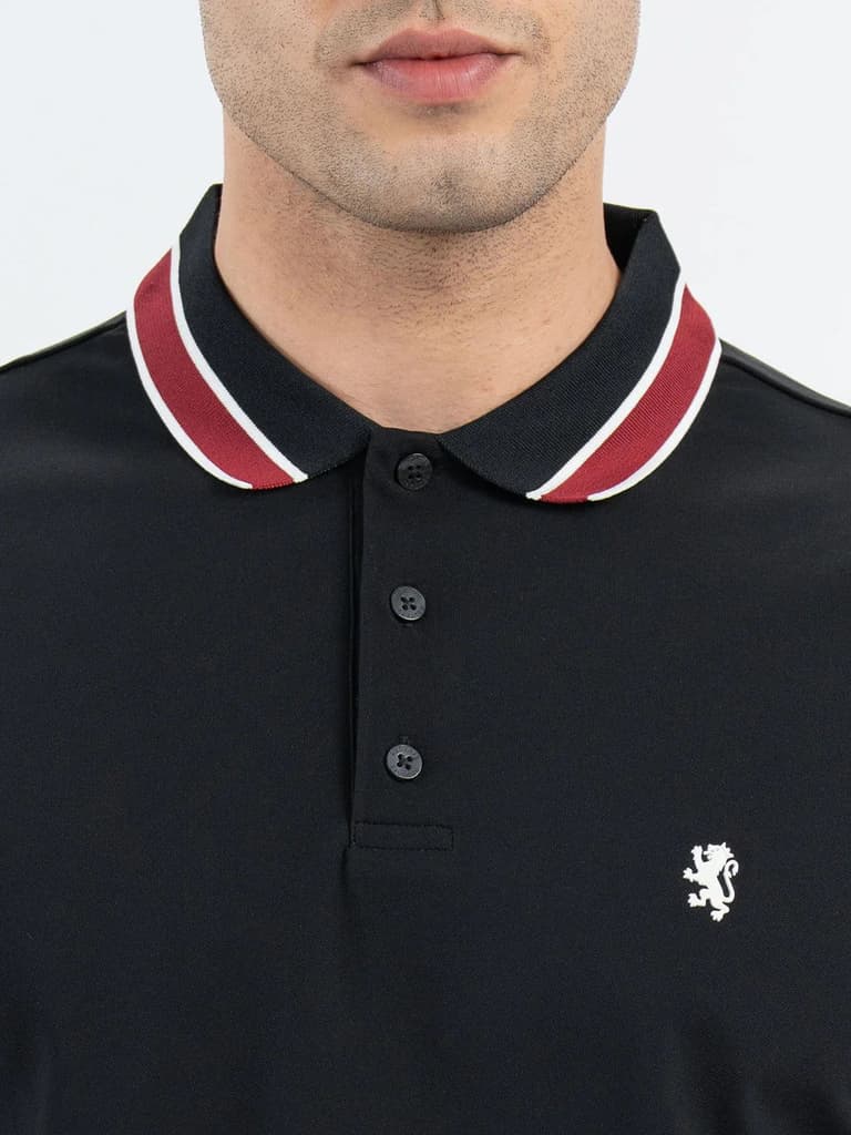 Polo T Shirts for Men in Black | Half Sleeve T Shirt — photo 5
