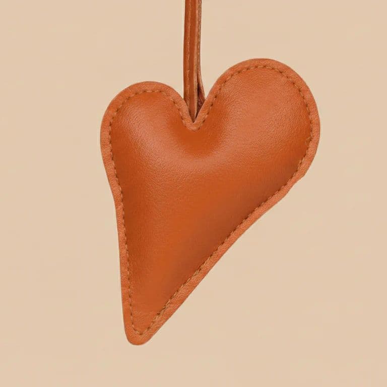 Big Heart Bag Charm - Orange — photo 7