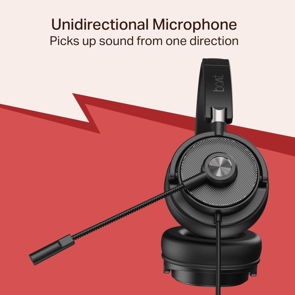Bassheads 900C Pro | USB Type-C Wired Headset with Retractable Mic, Remote Control & Adjustable Headband