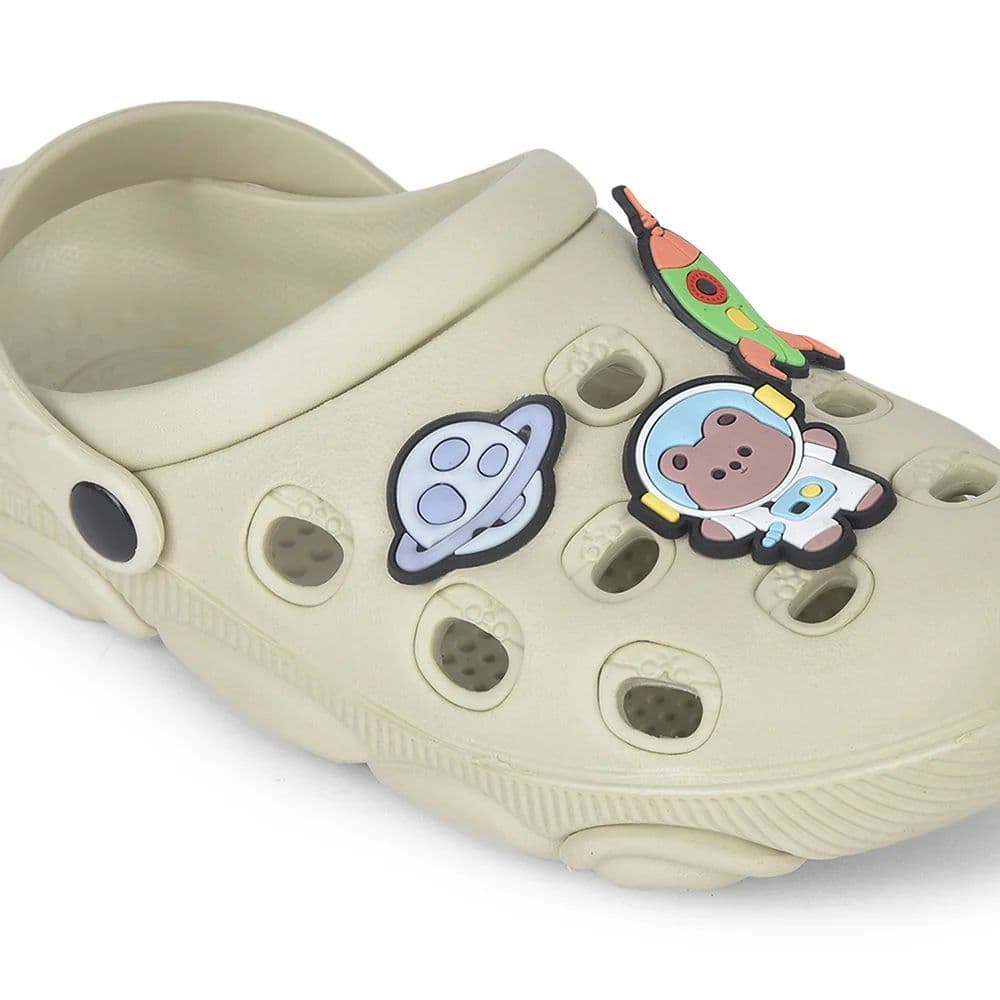 Lucy & Luke Beige Slingback Clogs For Kids LPMXT-K834 By Liberty — photo 4