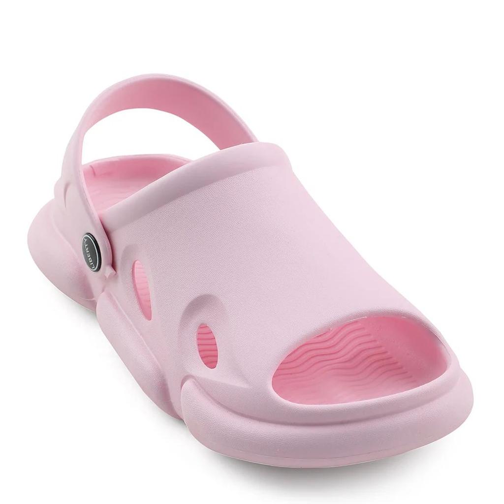 A-HA Pink Casual Clogs For Kids BEACHFIT01 By Liberty