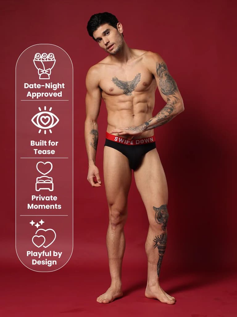 Statement Men's Brief "Swipe Down" — photo 3