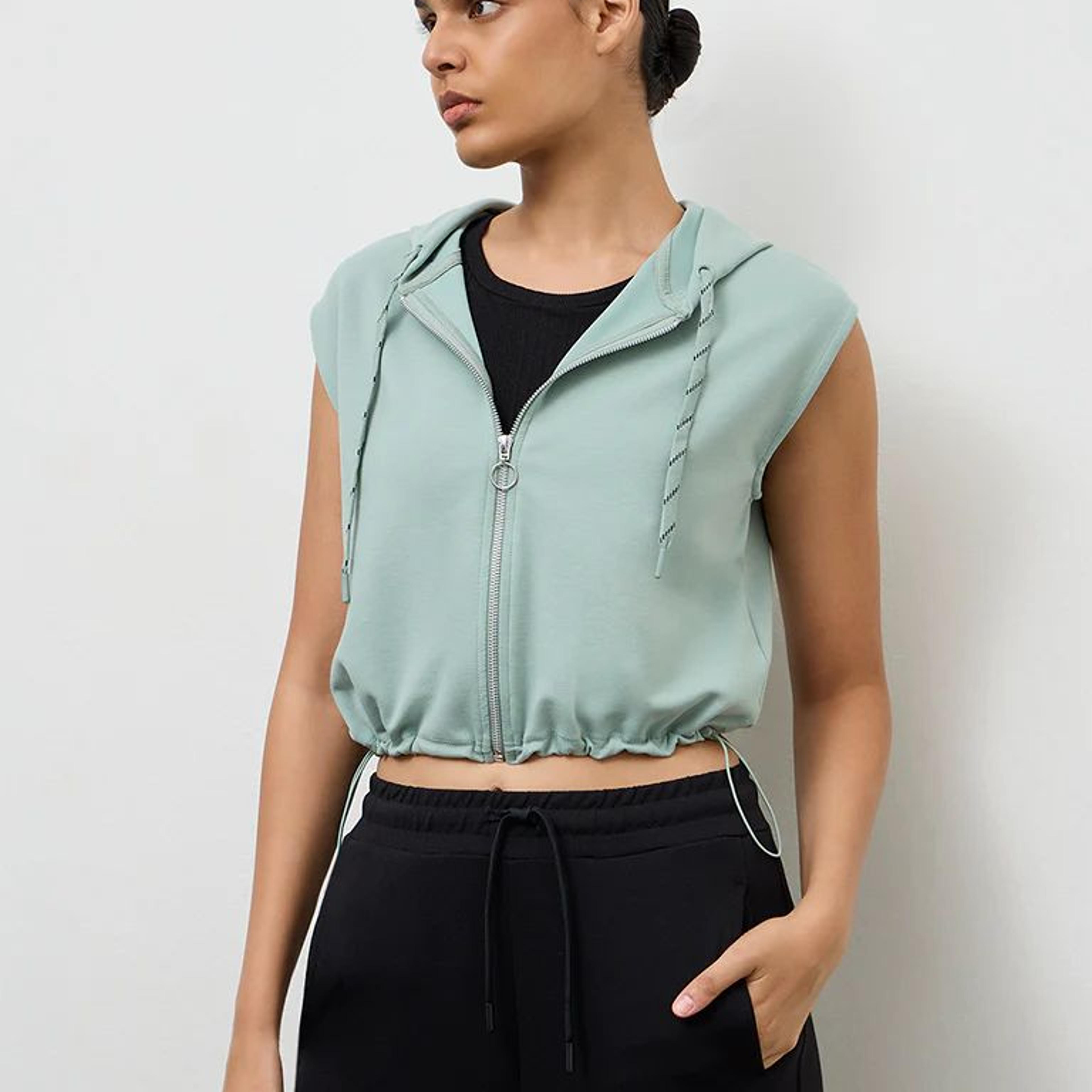 Nuoflexx Sage Green Hooded Jacket