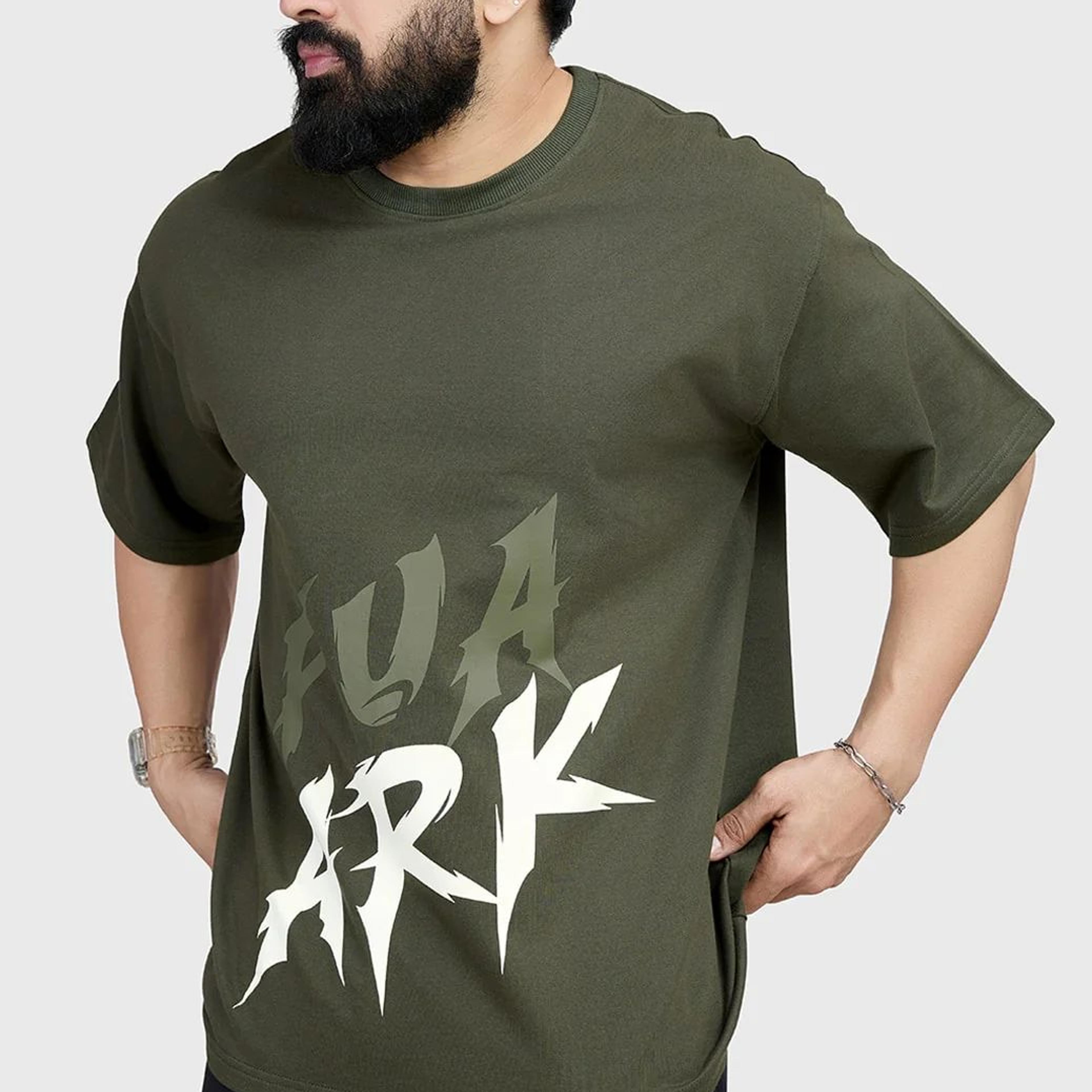 Edge Oversized T-shirt Olive