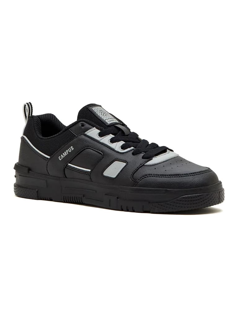 STOMP Black Men's Sneakers — Black / 6