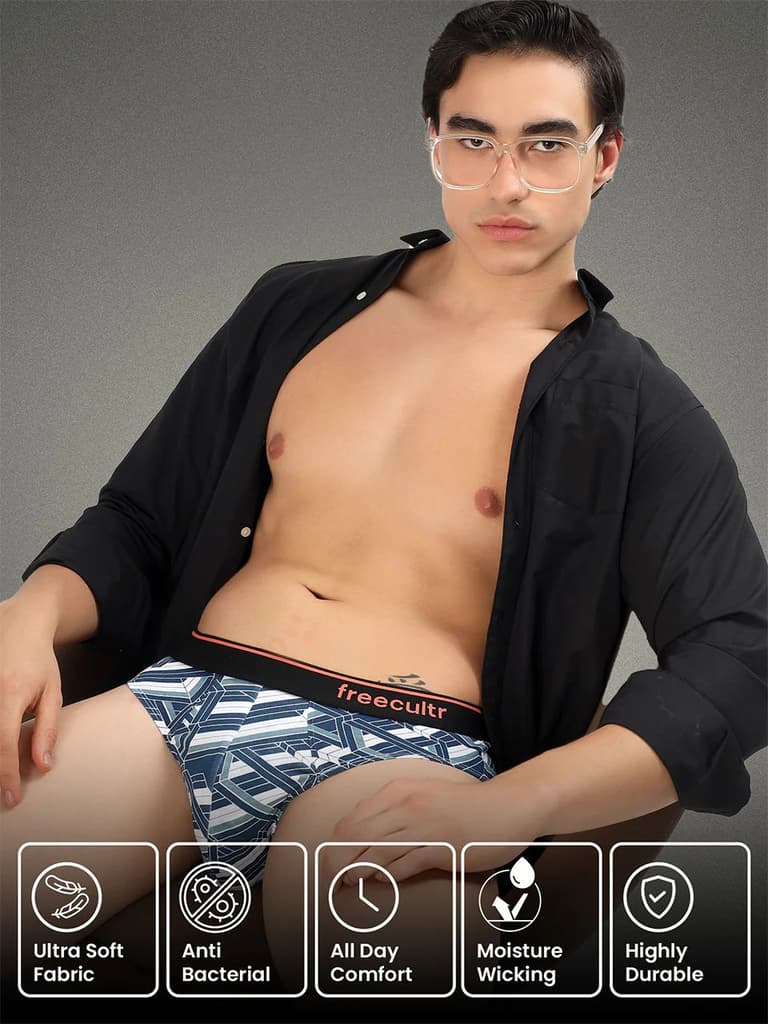Men's Cotton Printed Briefs (Pack of 1) — photo 7