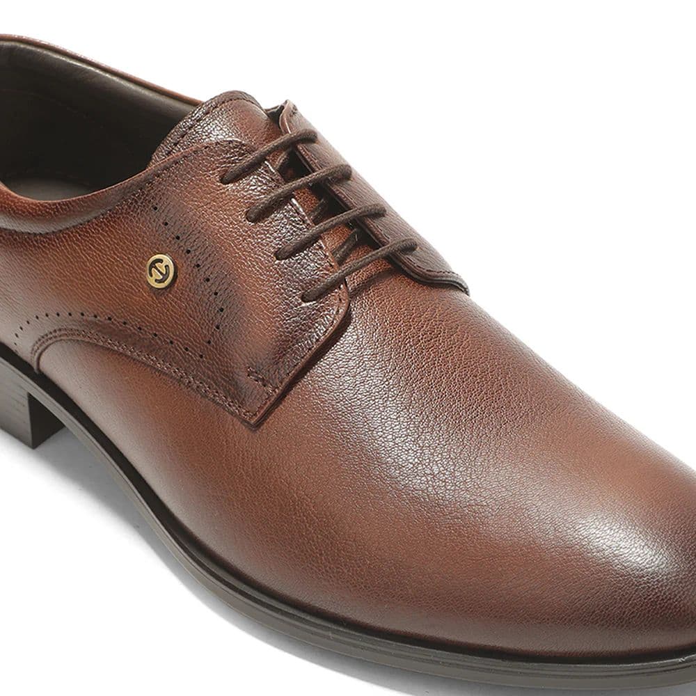 Healers SCL-16 Brown Formal Lacing Debry Shoes for Men By Liberty — photo 6