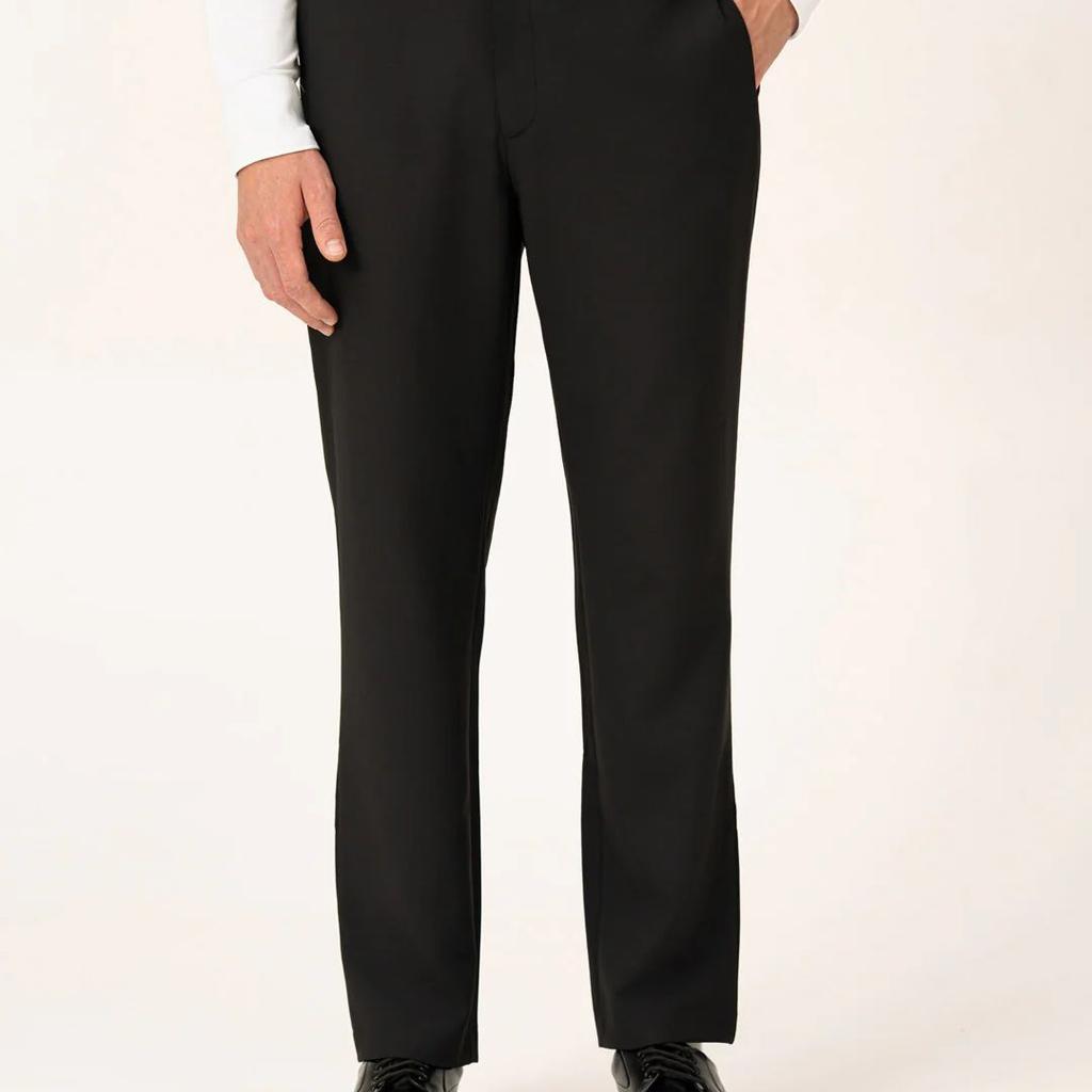 Authority Black Pro.Stretch Formal Trousers