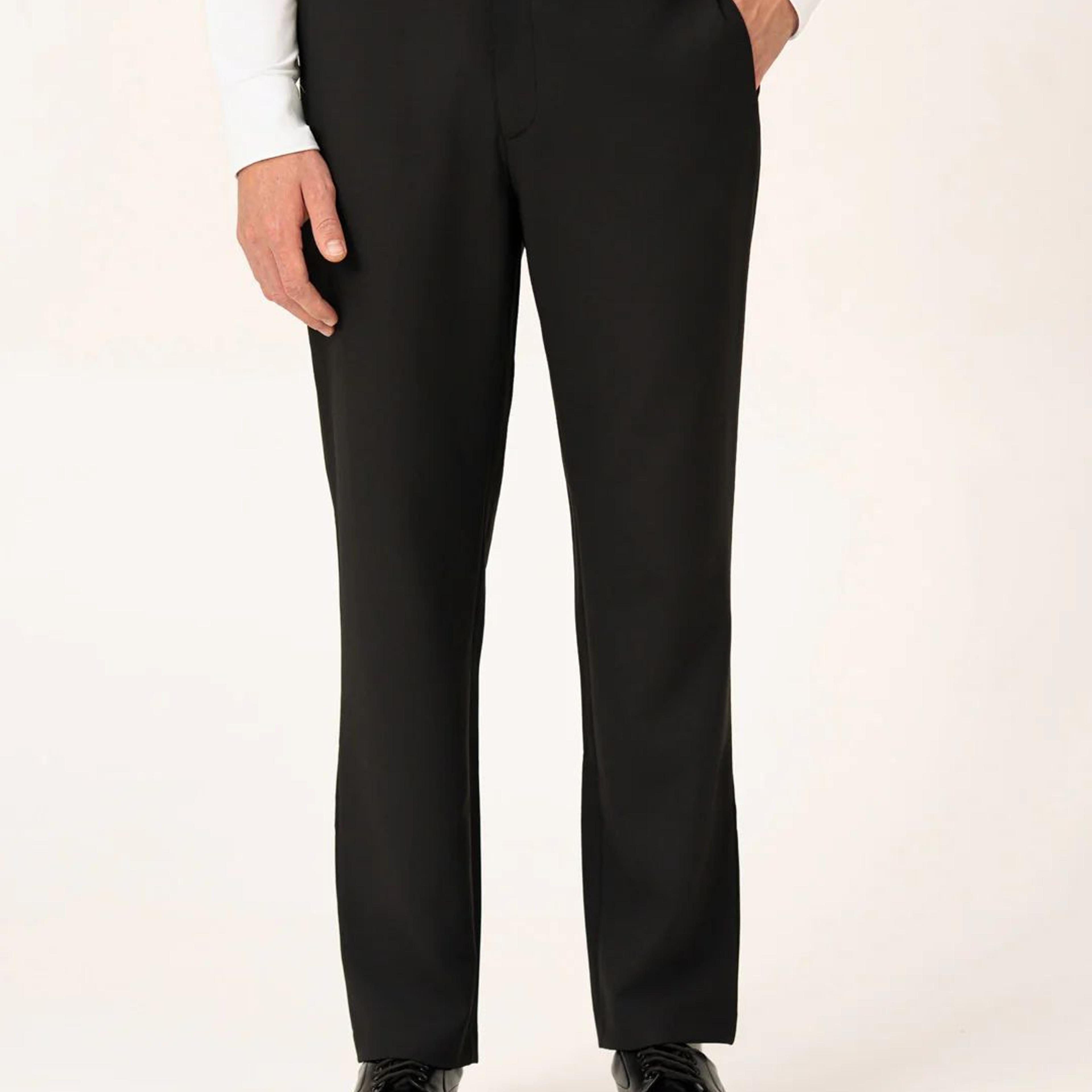 Authority Black Pro.Stretch Formal Trousers