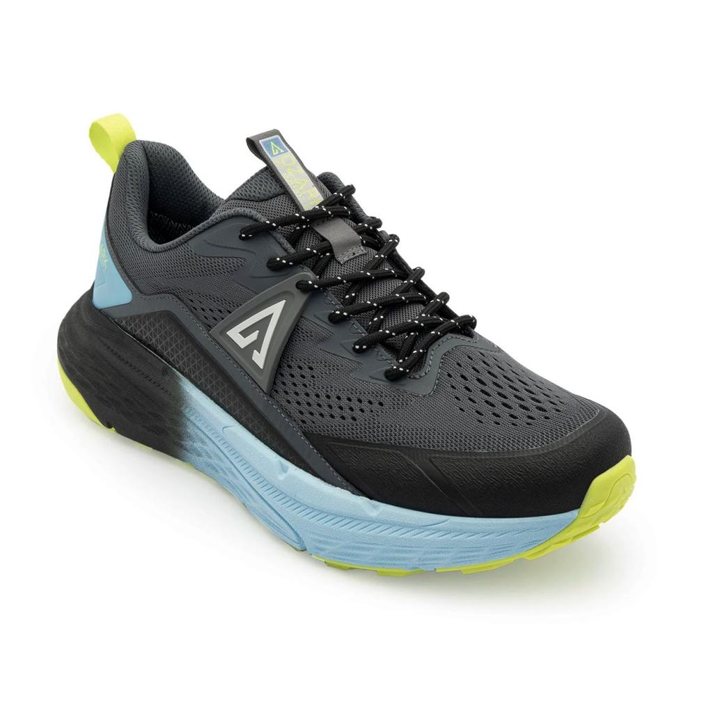 Black and Blue Trail Running Shoes for Men | Low-Cut Outdoor