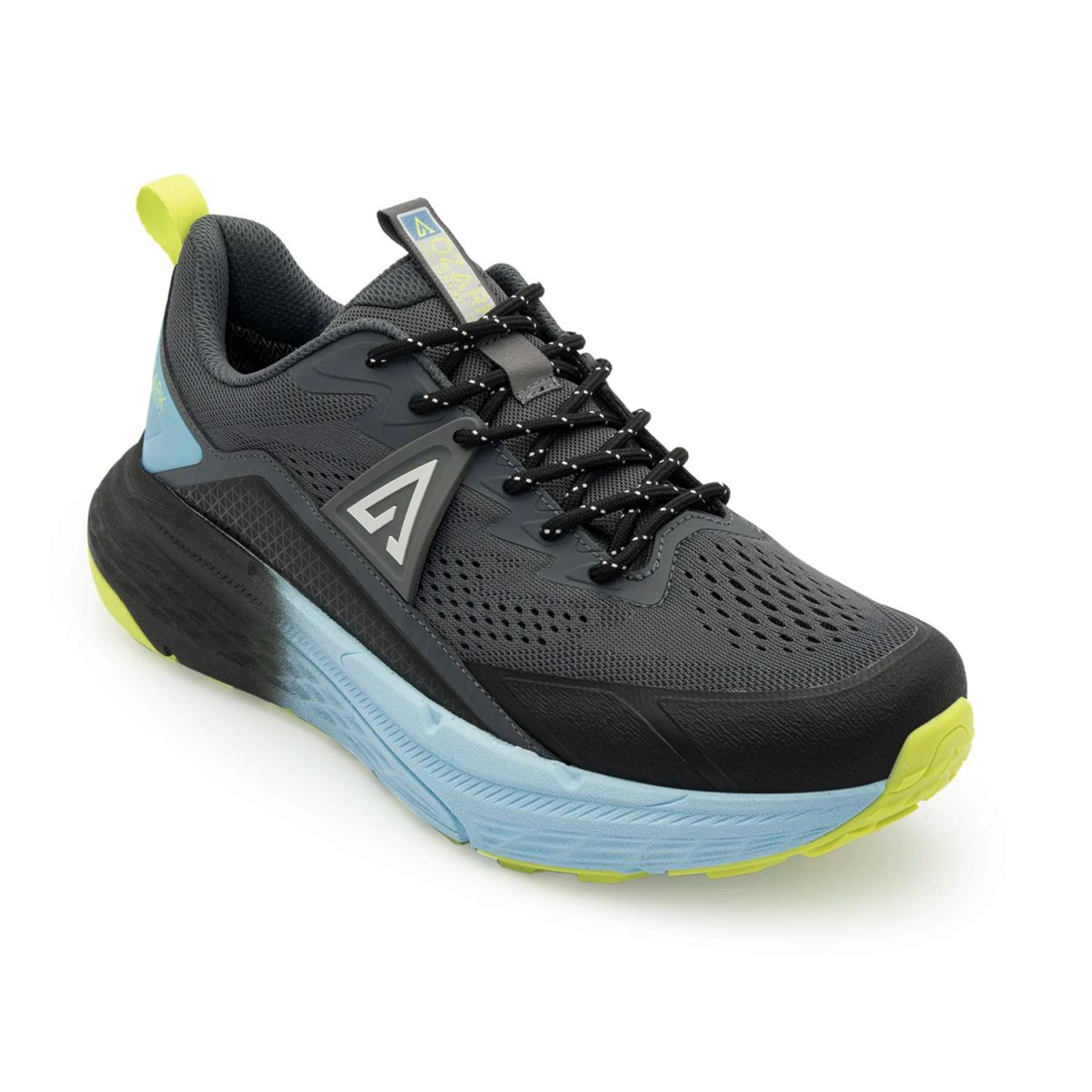 Black and Blue Trail Running Shoes for Men | Low-Cut Outdoor