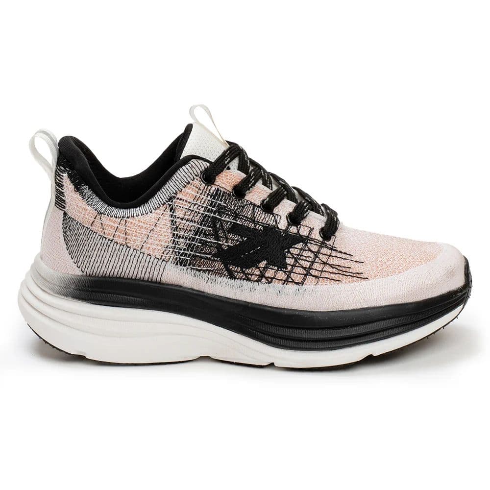 Leap7x Peach Sports Lacing Running Shoes For Women WAVESTAR-4 By Liberty — photo 2