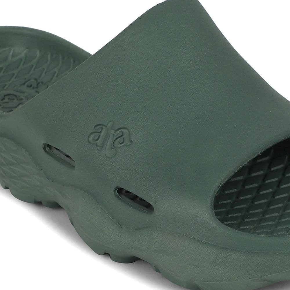 A-HA Green Casual Slipper For Men SOFTWALK By Liberty — photo 5