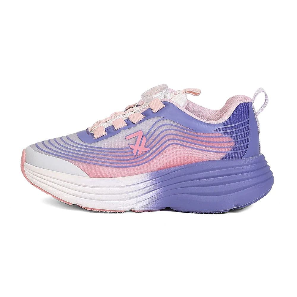 Leap7X LOTO-6 Kids' Purple Walking Shoes - TWISTS & GO with Colorblock Design — photo 5