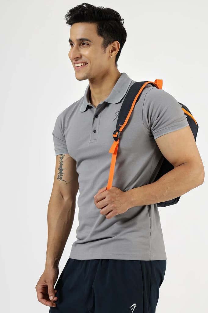 Aura Polo T-shirt Grey — photo 6