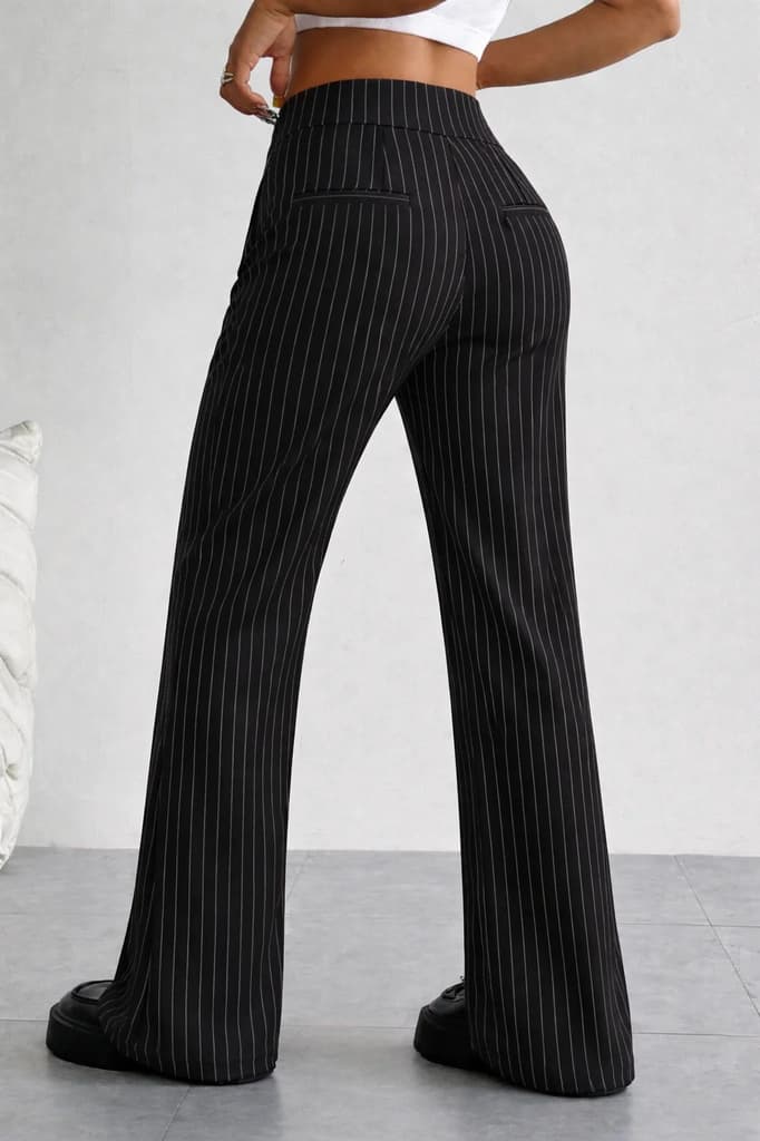 Off Front Pleat Tailored Trousers — photo 8