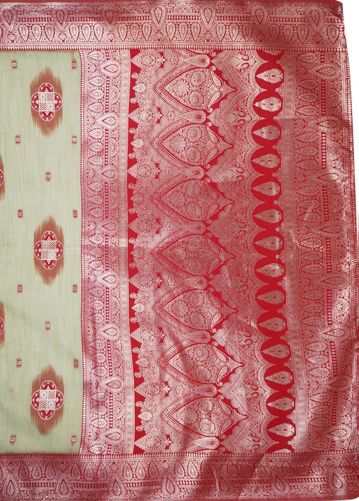 Mimosa Women's Woven Design Kanjivaram Style Art Silk Saree With Blouse Piece : SA00002066PSFREE — photo 6