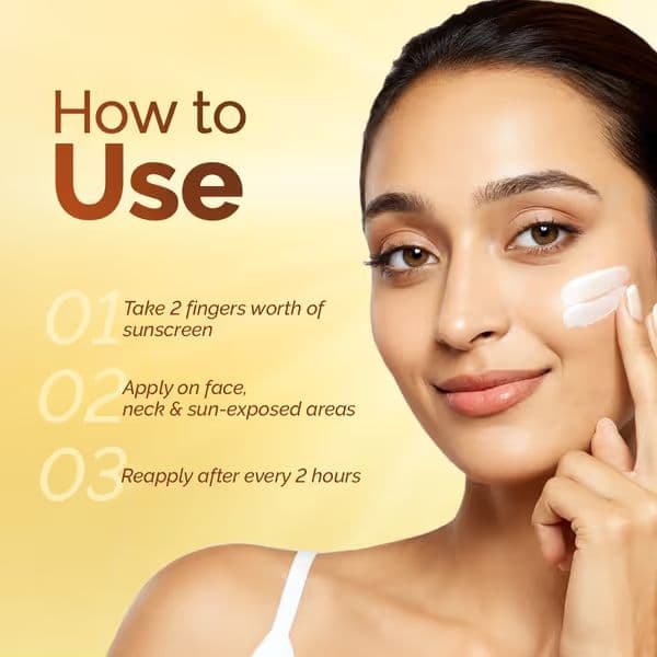 Mamaearth Vitamin C Sunscreen SPF 50 PA++++ 50g Pack of 3