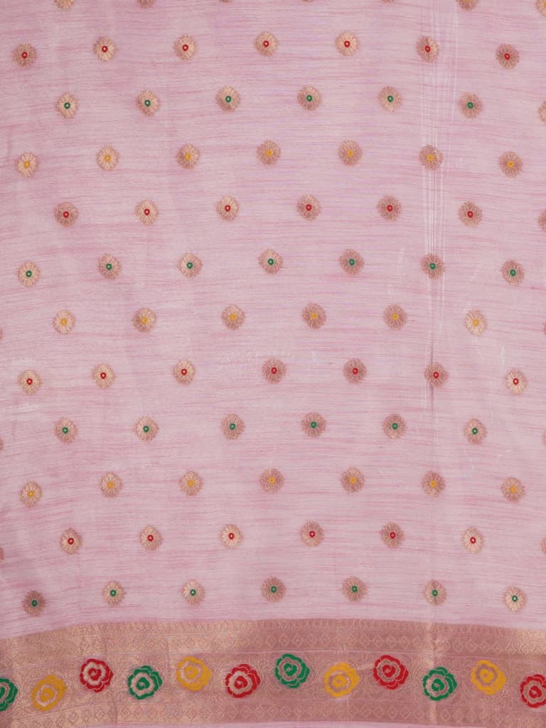Mimosa Women's Woven Design Banarasi Style Art Silk Saree With Blouse Piece : SA00002082PNKFREE — photo 8