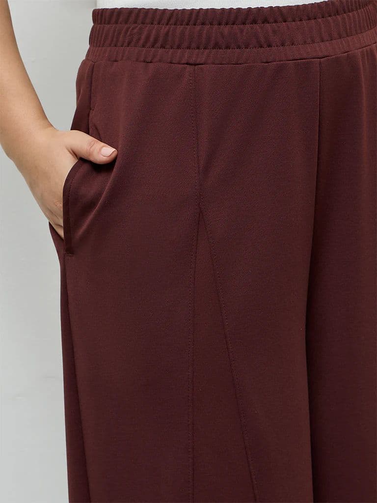 Gia Dark Brown High-Rise Pants — photo 3