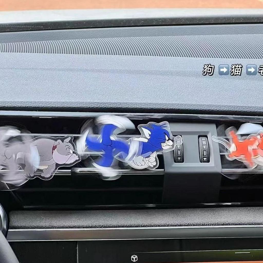 Tom Jerry Spike Car Air Vent Clip Spinner | Funny Rotating Dashboard Decor — photo 2